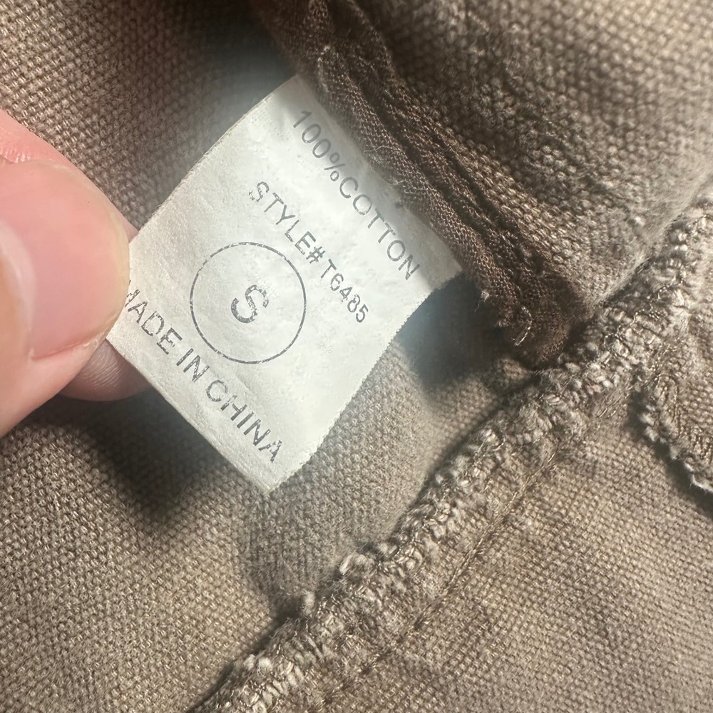 Miss Me Jacket Womens S Brown Military Canvas Brass Button Cropped Utility Boho - Picture 6 of 10